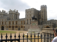 The Upper Ward at Windsor Castle in Berkshire
